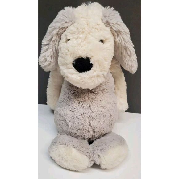 Jellycat Other - Jellycat Bashful Puppy Dog Chaucer Gray White Sheep Dog 12" Plush